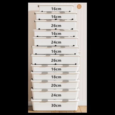 ベッド 下 収納 車輪付き大容量フタ付き衣装ケース