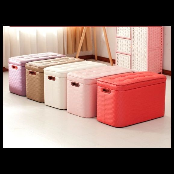 ベッド 下 収納 取っ手付き大容量蓋付き収納ボックス衣装ケース