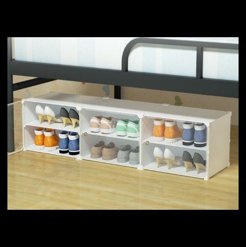 ベッド 下 収納 ベッド下対応二段式靴専用収納ボックス