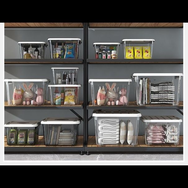 ベッド 下 収納 取っ手付き透明蓋ロック式大容量衣装ケース