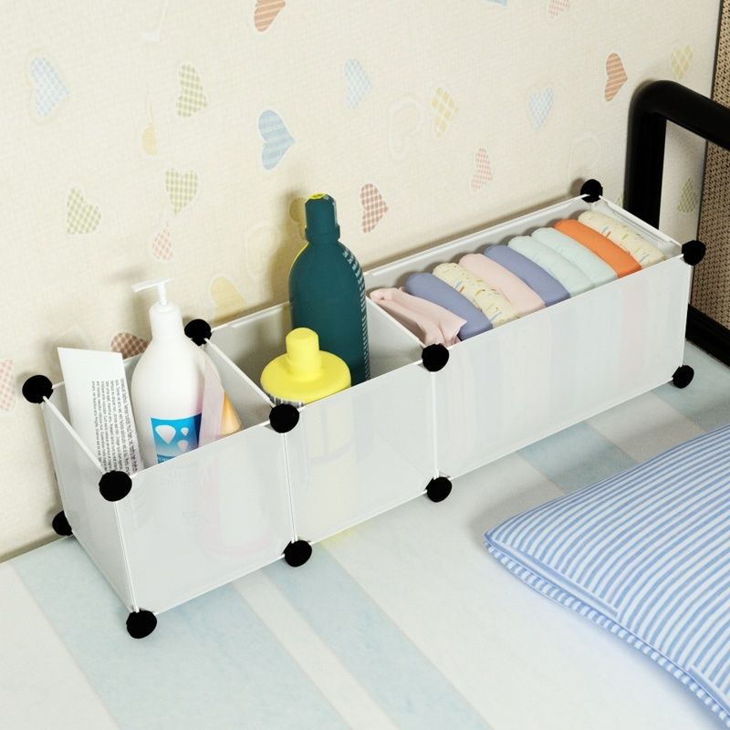 ベッド 下 収納 組み立て式多目的収納ボックス三段セット