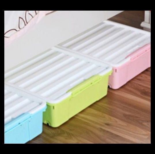 ベッド 下 収納 キャスター付き薄型大容量収納ボックス