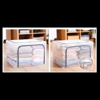 ベッド 下 収納 透明窓付き鋼線入り大容量衣装ケース