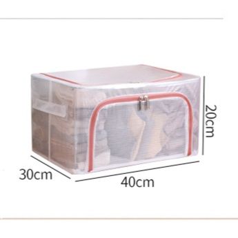 ベッド 下 収納 透明窓付き鋼線入り大容量衣装ケース