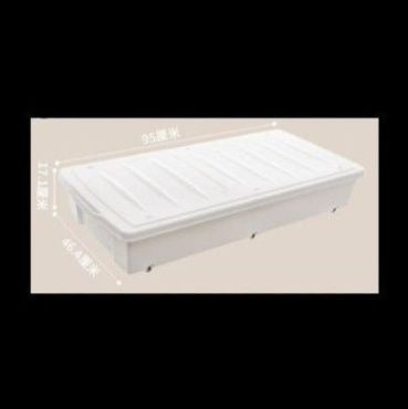 ベッド 下 収納 キャスター付き大容量フラット蓋衣装ケース
