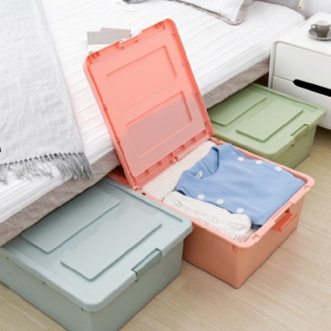 ベッド 下 収納 蓋付き薄型衣装ケースベッド下収納ボックス