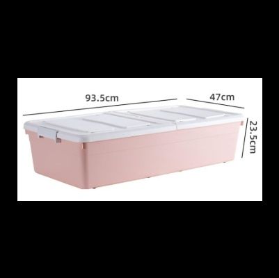 ベッド 下 収納 大容量キャスター付き衣装ケース二重開閉蓋