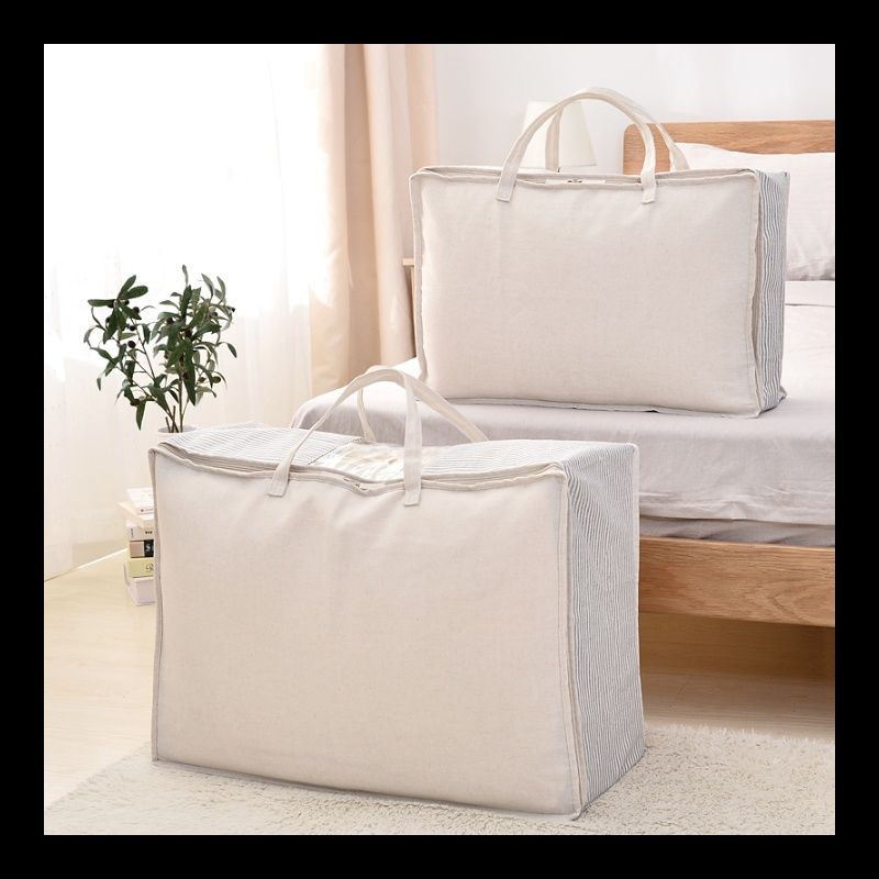 ベッド 下 収納 持ち手付き大容量布製収納ボックス二個組