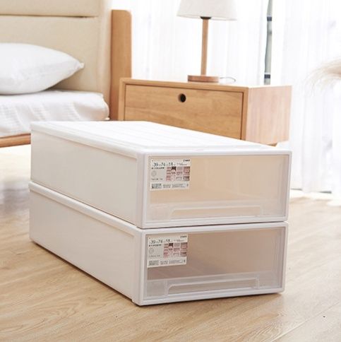 ベッド 下 収納 ベッド下専用引き出し式透明衣装ケース