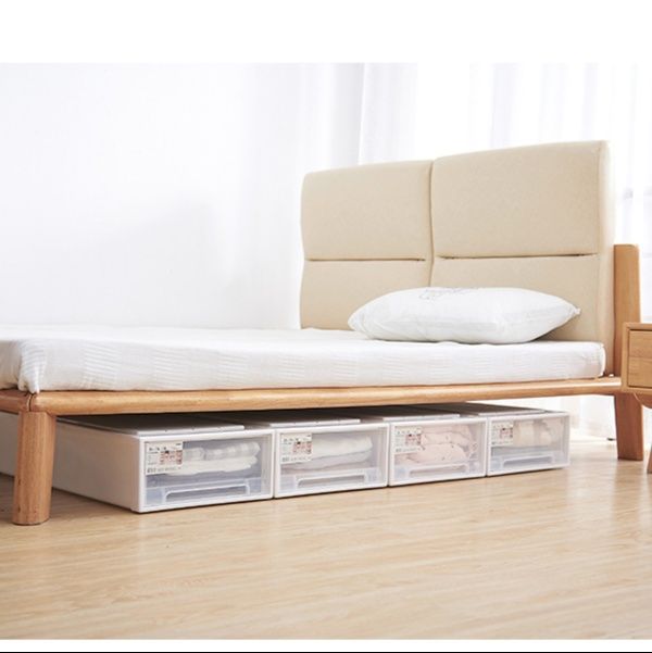 ベッド 下 収納 ベッド下専用引き出し式透明衣装ケース
