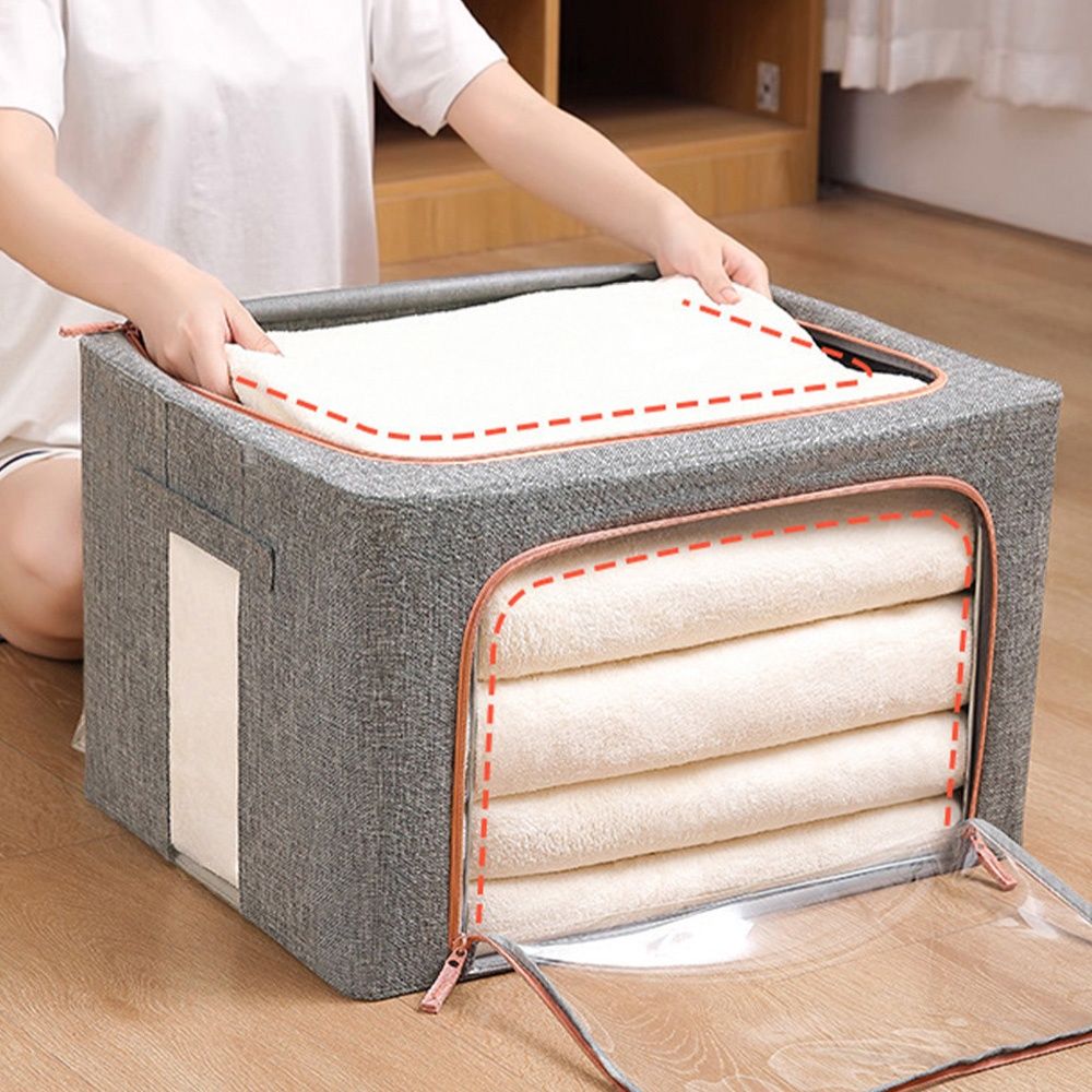ベッド 下 収納 折りたたみ式衣装ケース大容量透明窓付き収納袋