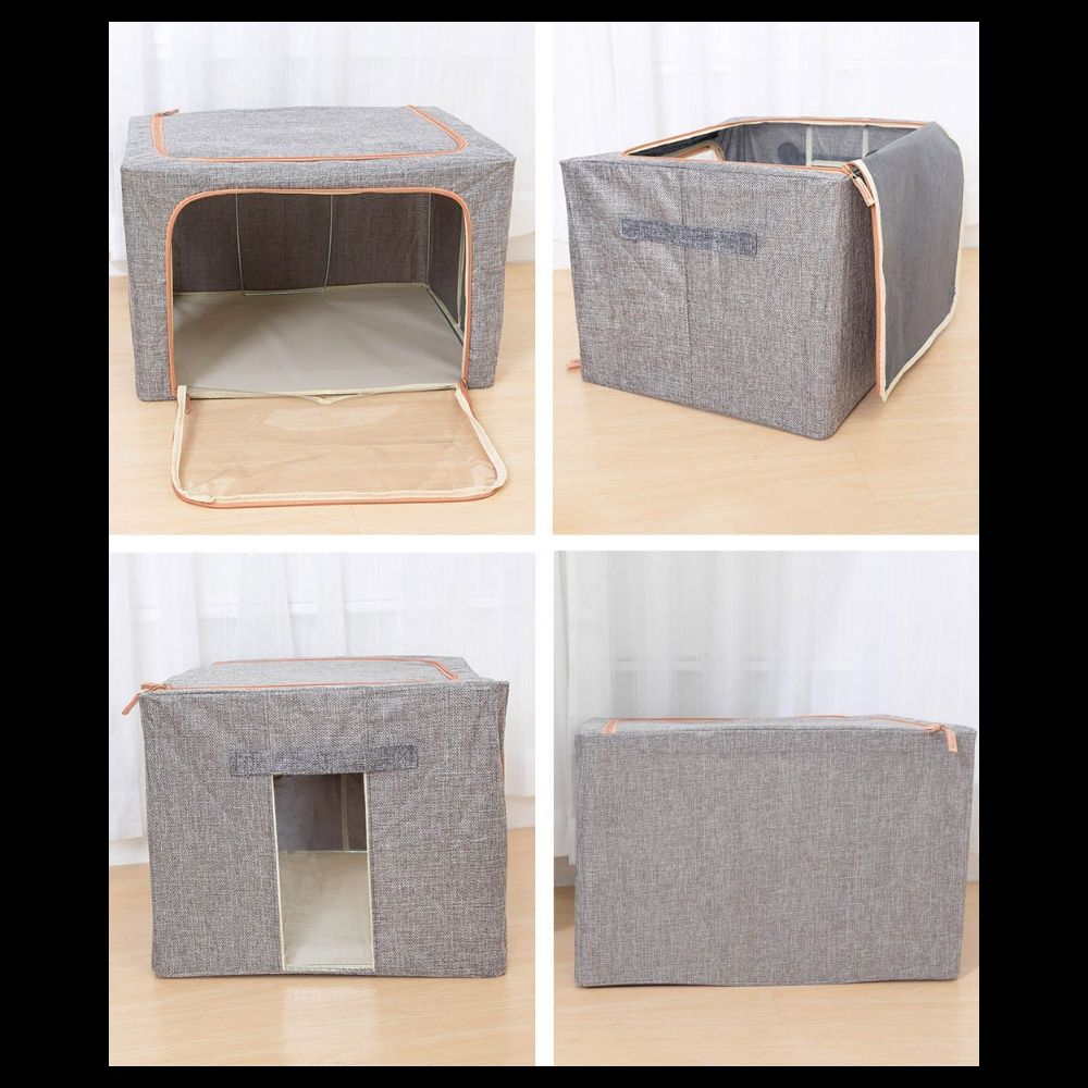 ベッド 下 収納 折りたたみ式衣装ケース大容量透明窓付き収納袋