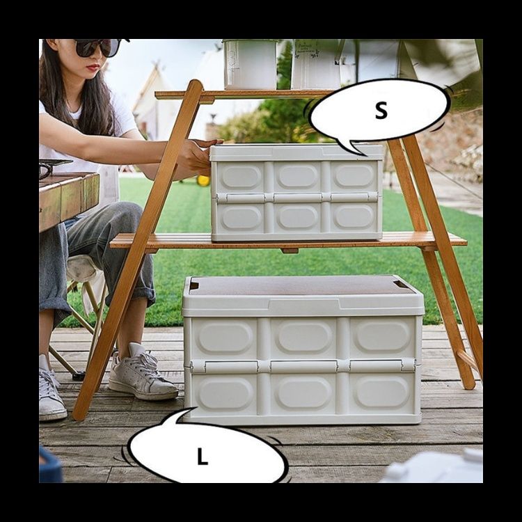 ベッド 下 収納 折りたたみ式木目調蓋付き衣装ケース大容量収納