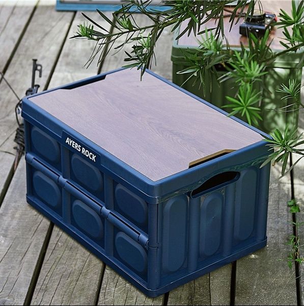 ベッド 下 収納 折りたたみ式木目調蓋付き衣装ケース大容量収納