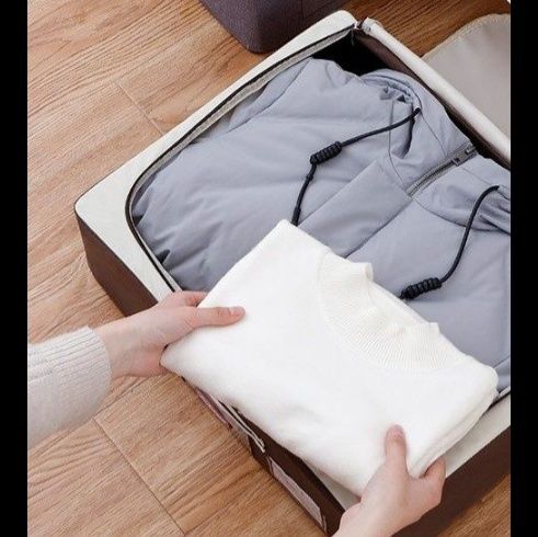 ベッド 下 収納 両開き式防水防湿ベッド下収納衣装ケース