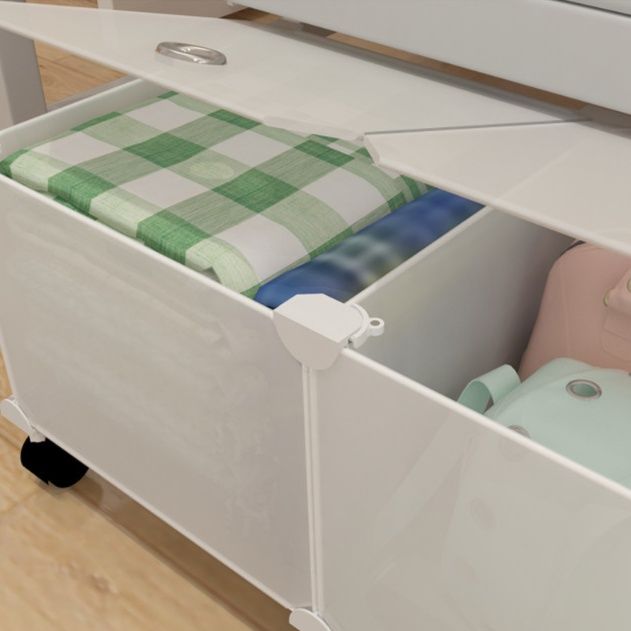 ベッド 下 収納 キャスター付き三分割仕切り衣装ケース