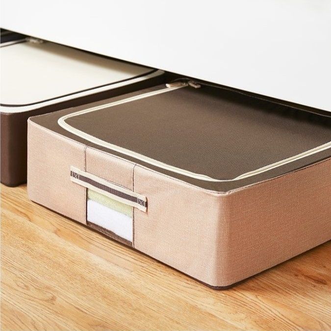 ベッド 下 収納 両開き式防水防湿ベッド下収納衣装ケース