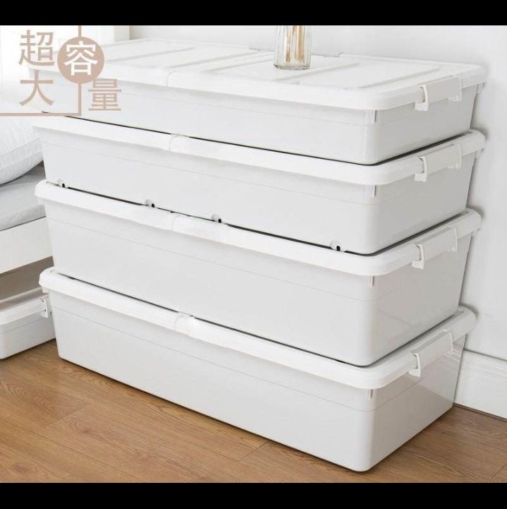 ベッド 下 収納 超大容量フタ付きベッド下収納衣装ケース