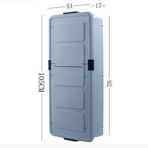 ベッド 下 収納 キャスター付き薄型透明衣装ケース三個組