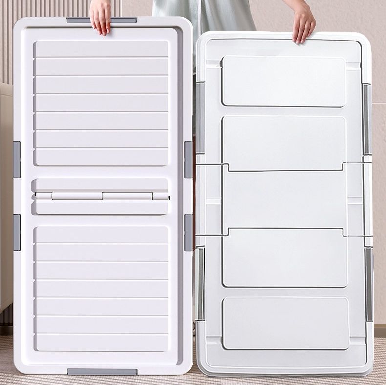 ベッド 下 収納 キャスター付き蓋付き大容量ベッド下衣装ケース