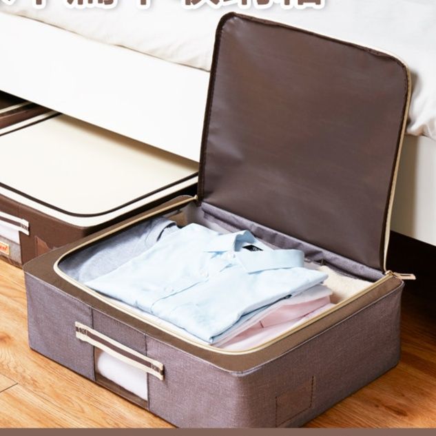 ベッド 下 収納 大容量蓋付き布製ベッド下収納ボックス