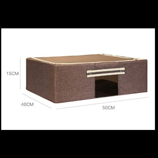 ベッド 下 収納 大容量蓋付き布製ベッド下収納ボックス