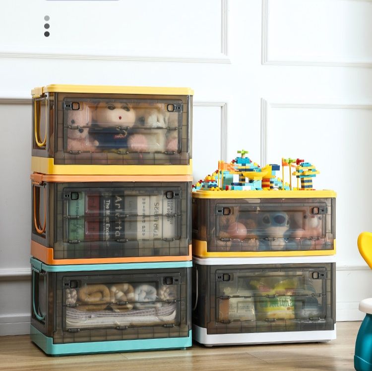 ベッド 下 収納 前開き式透明窓付き積み重ね式衣装ケース