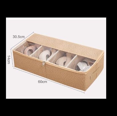 ベッド 下 収納 透明窓付き靴収納ボックス仕切り付き衣装ケース