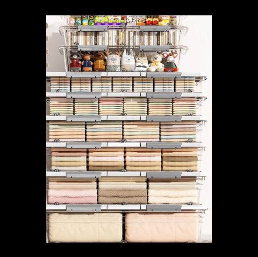 ベッド 下 収納 キャスター付き透明蓋衣装ケース積み重ね型