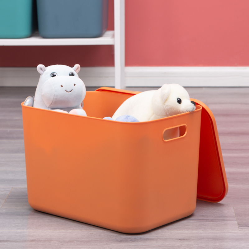 ベッド 下 収納 取っ手付き蓋つき収納ボックス