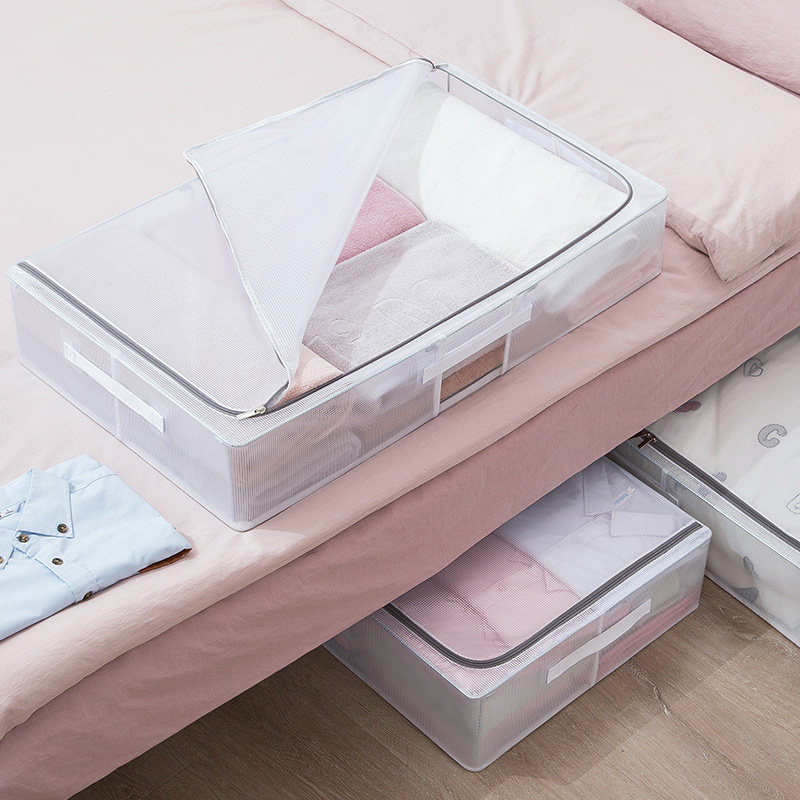 ベッド 下 収納 透明窓付き薄型ベッド下収納ケース