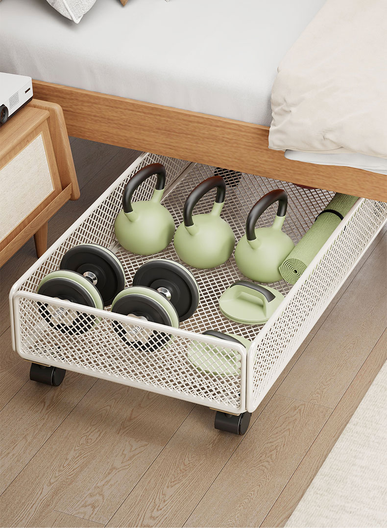 ベッド 下 収納 メッシュローラー収納ボックス