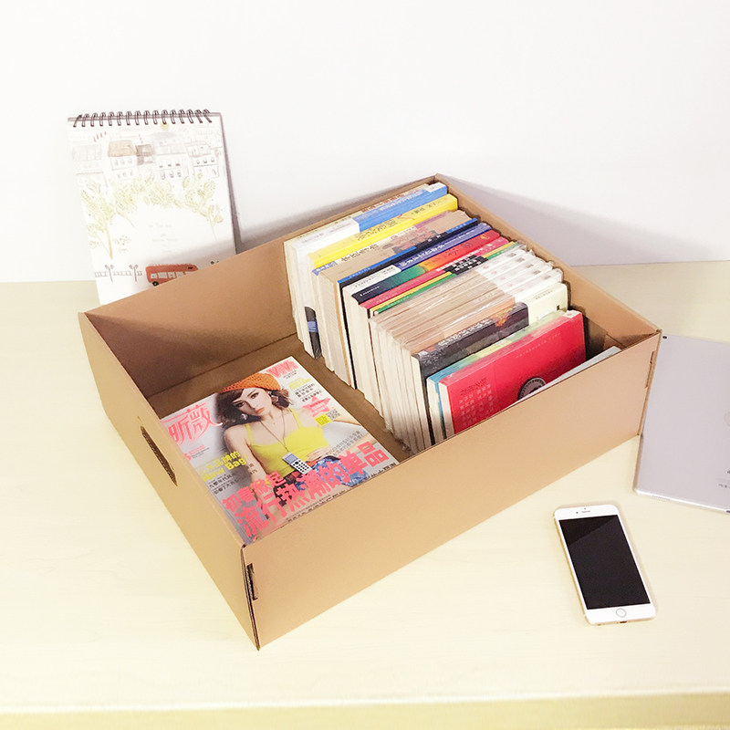 ベッド 下 収納 取っ手付き蓋付き紙製収納ボックス四個組