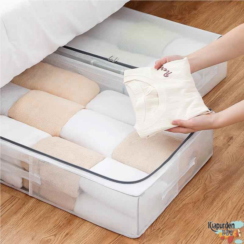 ベッド 下 収納 透明窓付き仕切り式大容量収納ボックス