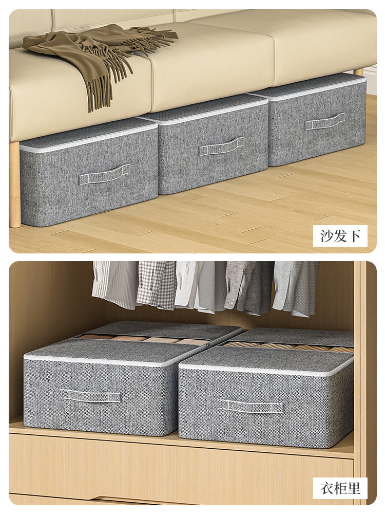 ベッド 下 収納 透明窓付き仕切り収納ボックス多機能型
