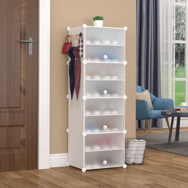 ベッド 下 収納 多段式組み立て式透明引き出し収納棚