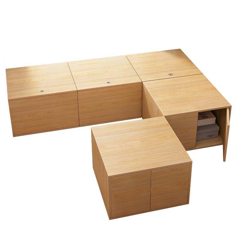 ベッド 下 収納 静音蝶番付き上開き式木目調収納ボックス