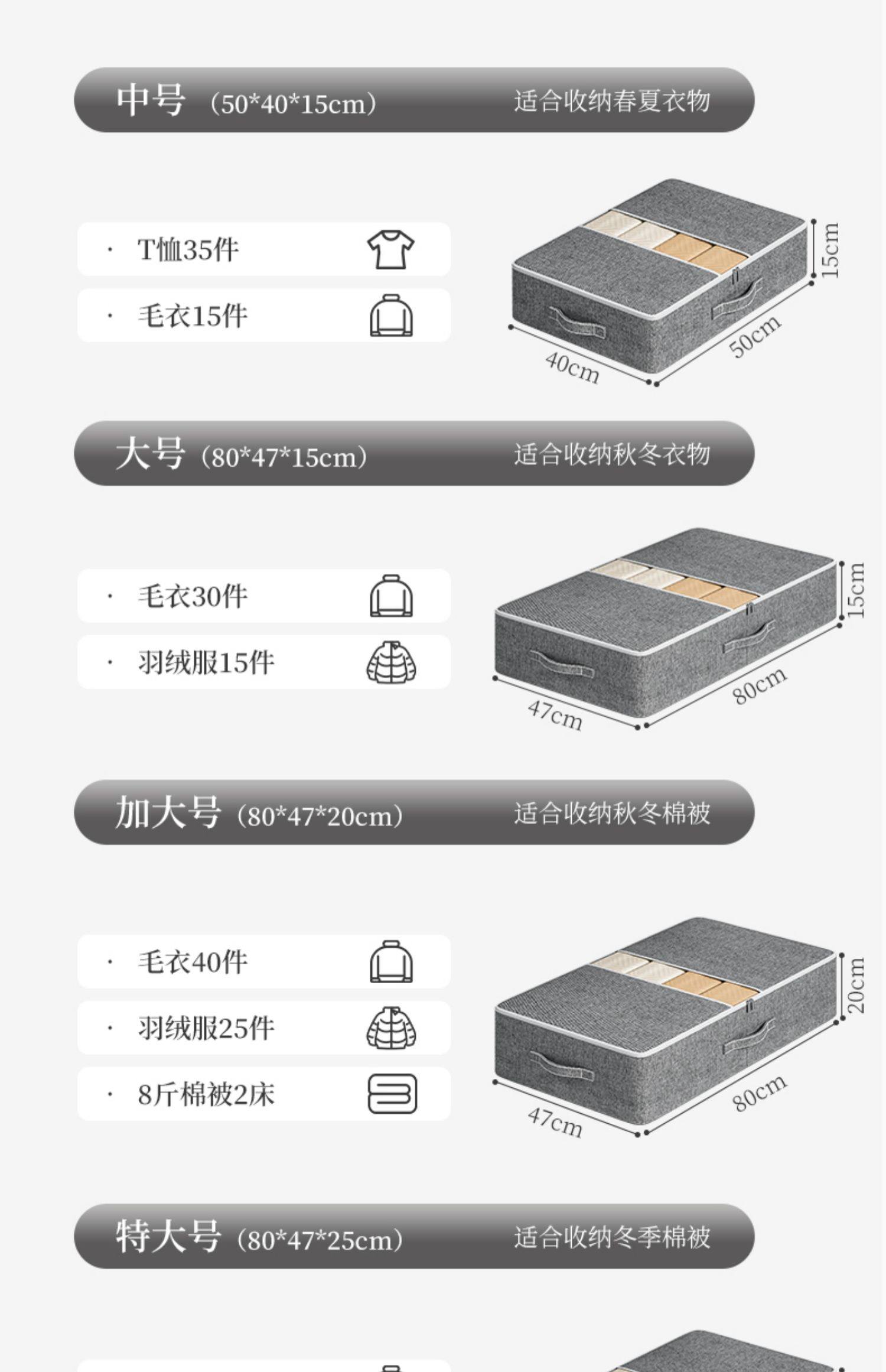 ベッド 下 収納 透明窓付き仕切り収納ボックス多機能型