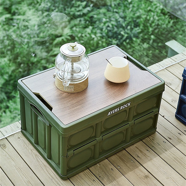 ベッド 下 収納 折りたたみ式木目調蓋付き衣装ケース大容量収納