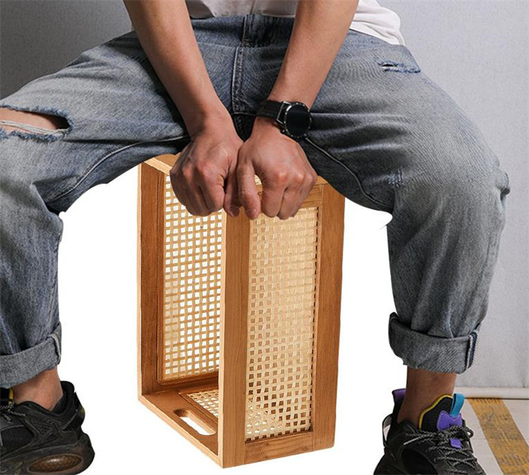 ベッド 下 収納 無垢材竹編み衣装ケース大容量収納ボックス