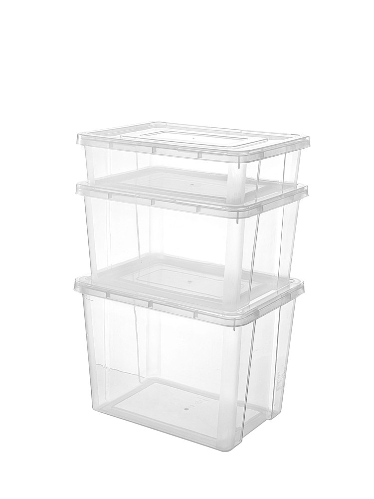 ベッド 下 収納 透明蓋付き積み重ね式衣装ケース収納ボックス