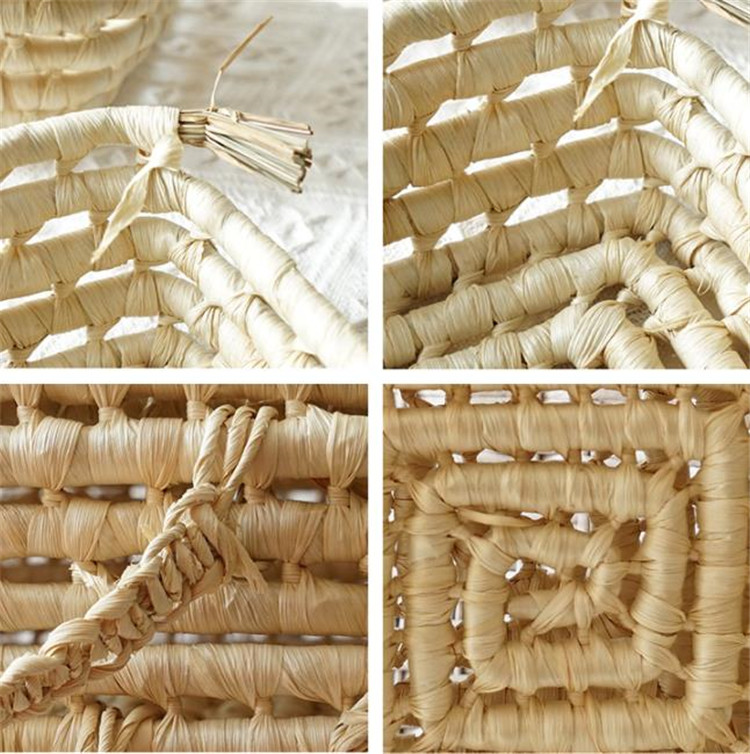 ベッド 下 収納 手編み収納かご 衣装ケース レトロ風装飾バスケット