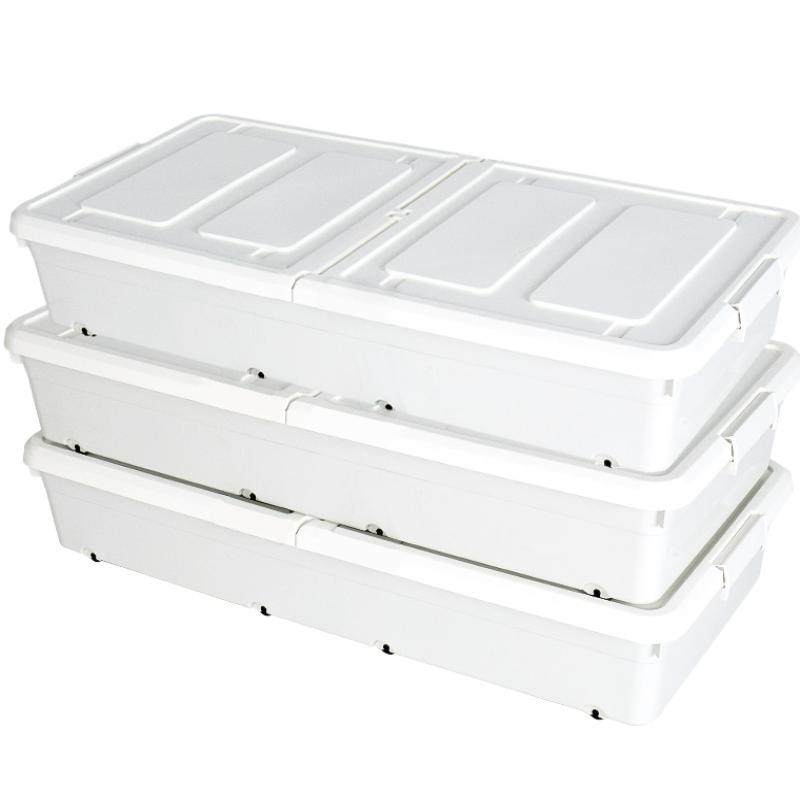 ベッド 下 収納 大容量キャスター付きベッド下衣装ケース