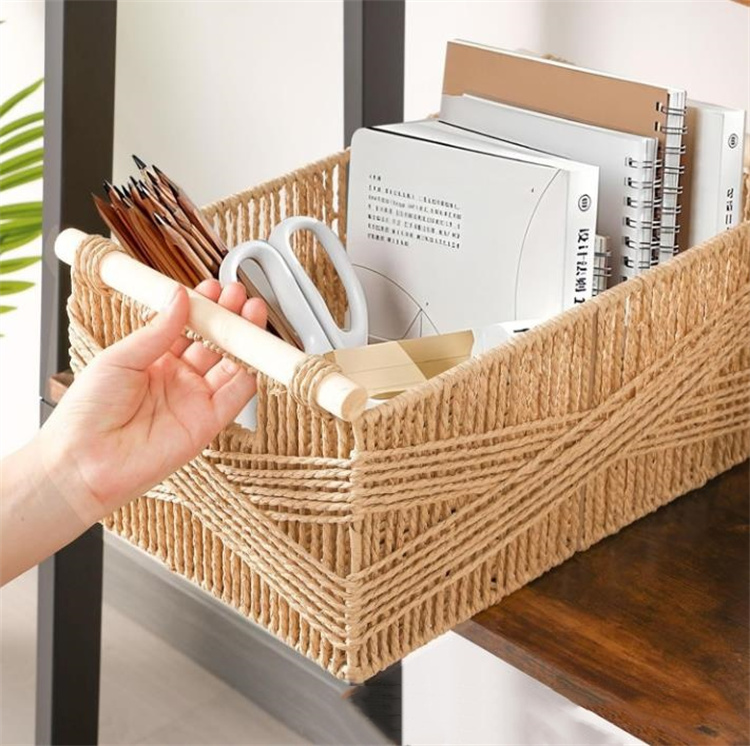 ベッド 下 収納 手編み収納かご 衣装ケース おしゃれ多用途 衣類小物整理