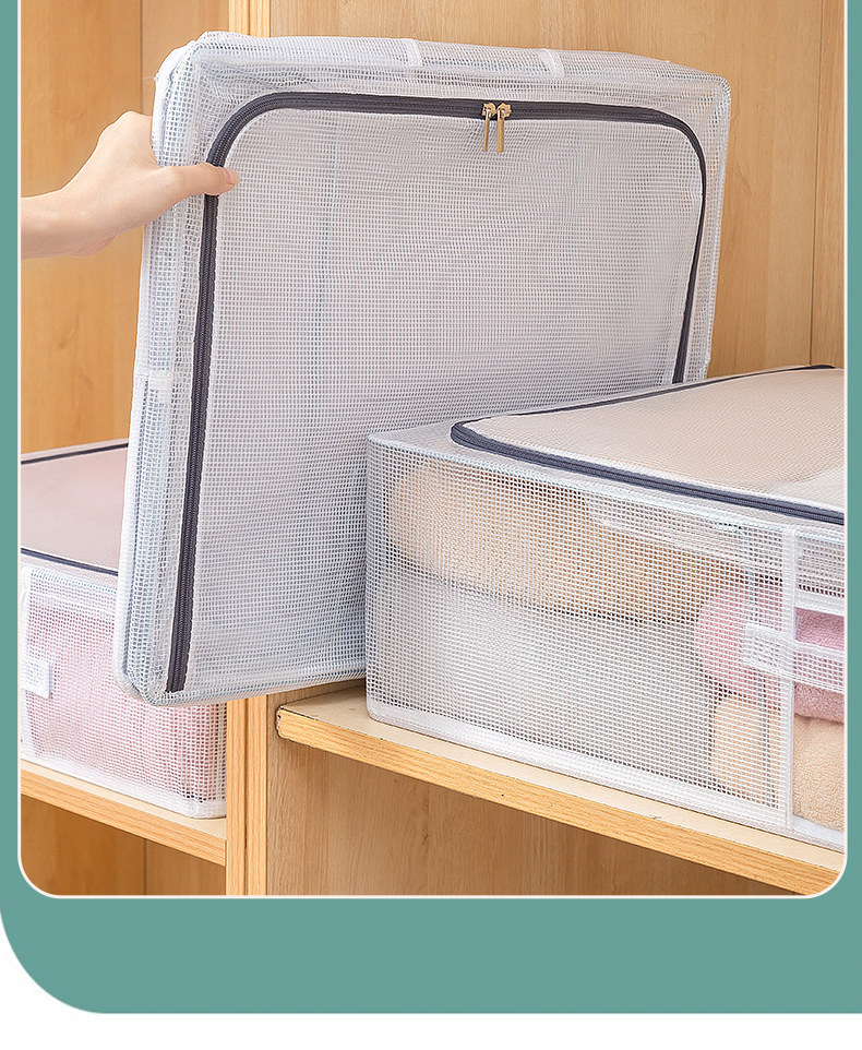 ベッド 下 収納 透明窓付き薄型大容量ベッド下衣装ケース