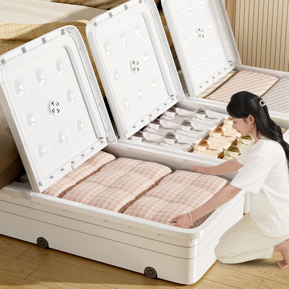 ベッド 下 収納 積み重ね可能ベッド下収納ボックス