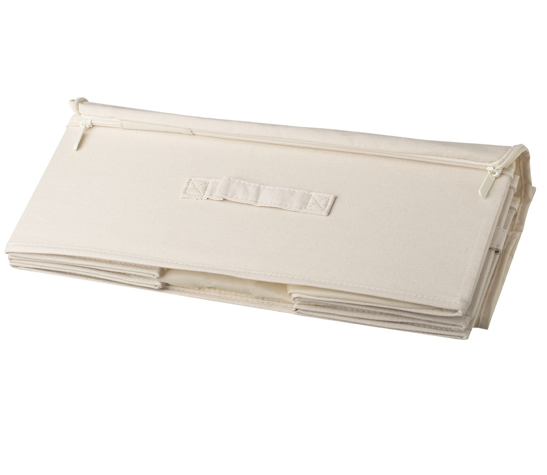 ベッド 下 収納 取っ手付き大容量ファスナー式布製衣装ケース