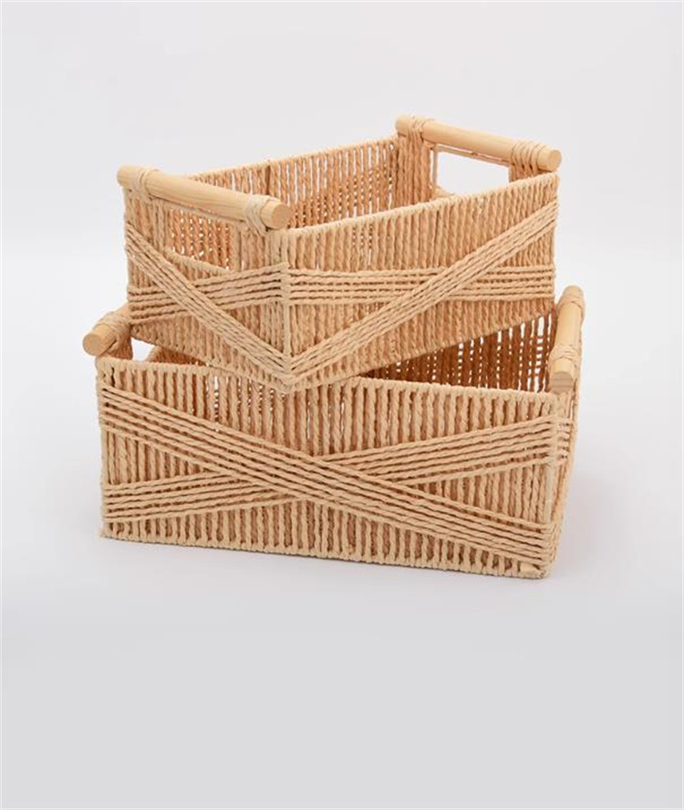 ベッド 下 収納 手編み収納かご 衣装ケース おしゃれ多用途 衣類小物整理