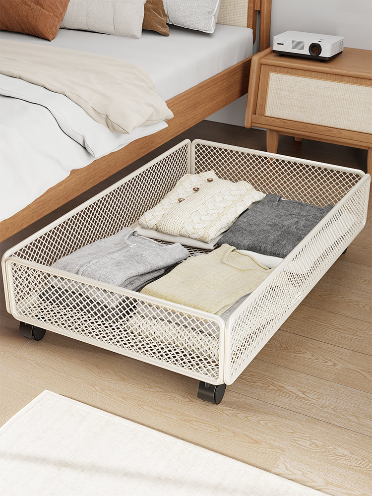 ベッド 下 収納 メッシュローラー収納ボックス