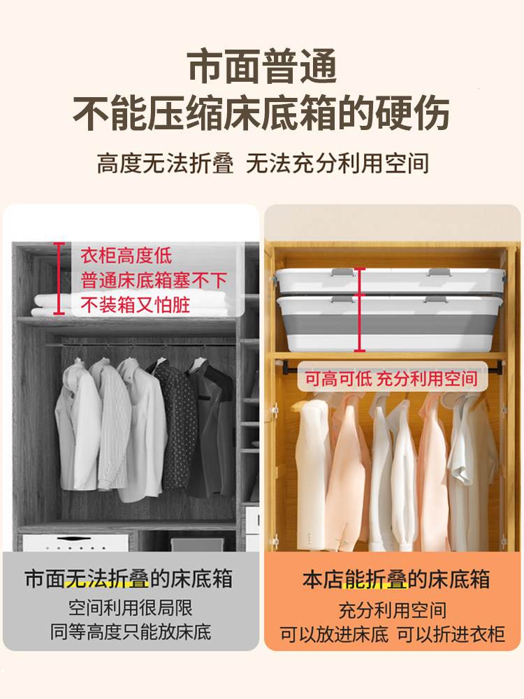 ベッド 下 収納 折り畳み式ベッド下収納衣装ケース